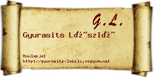 Gyurasits László névjegykártya