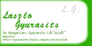 laszlo gyurasits business card